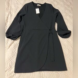 Madewell Black Wrap Dress